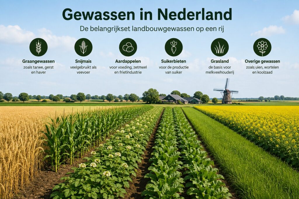 Gewassen in nederland infographic
